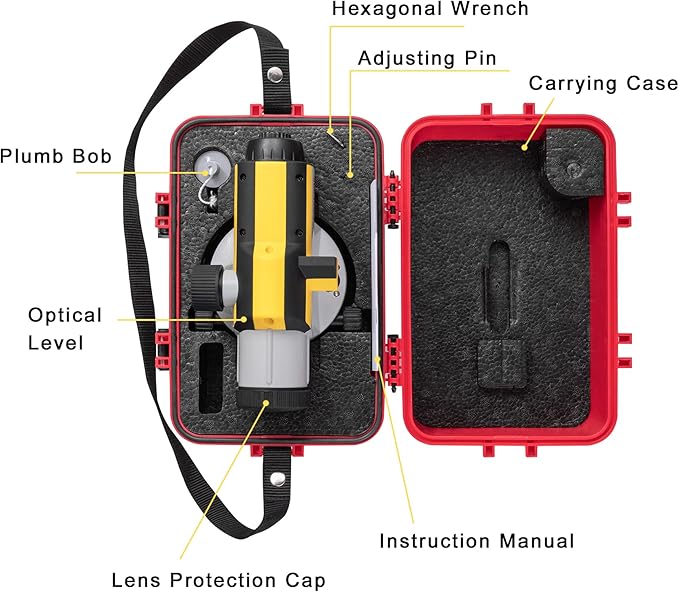 Nivel Óptico Automático Firecore 32X con Compensador Magnético y Estuche miniatura 7