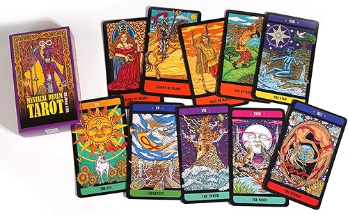 Miniatura 2 de 78 cartas de tarot TAPO, con cubierta mágica de medianoche, cubierta de oráculo espiritual, cubierta de oráculo de diosa mítica, cubierta de reino