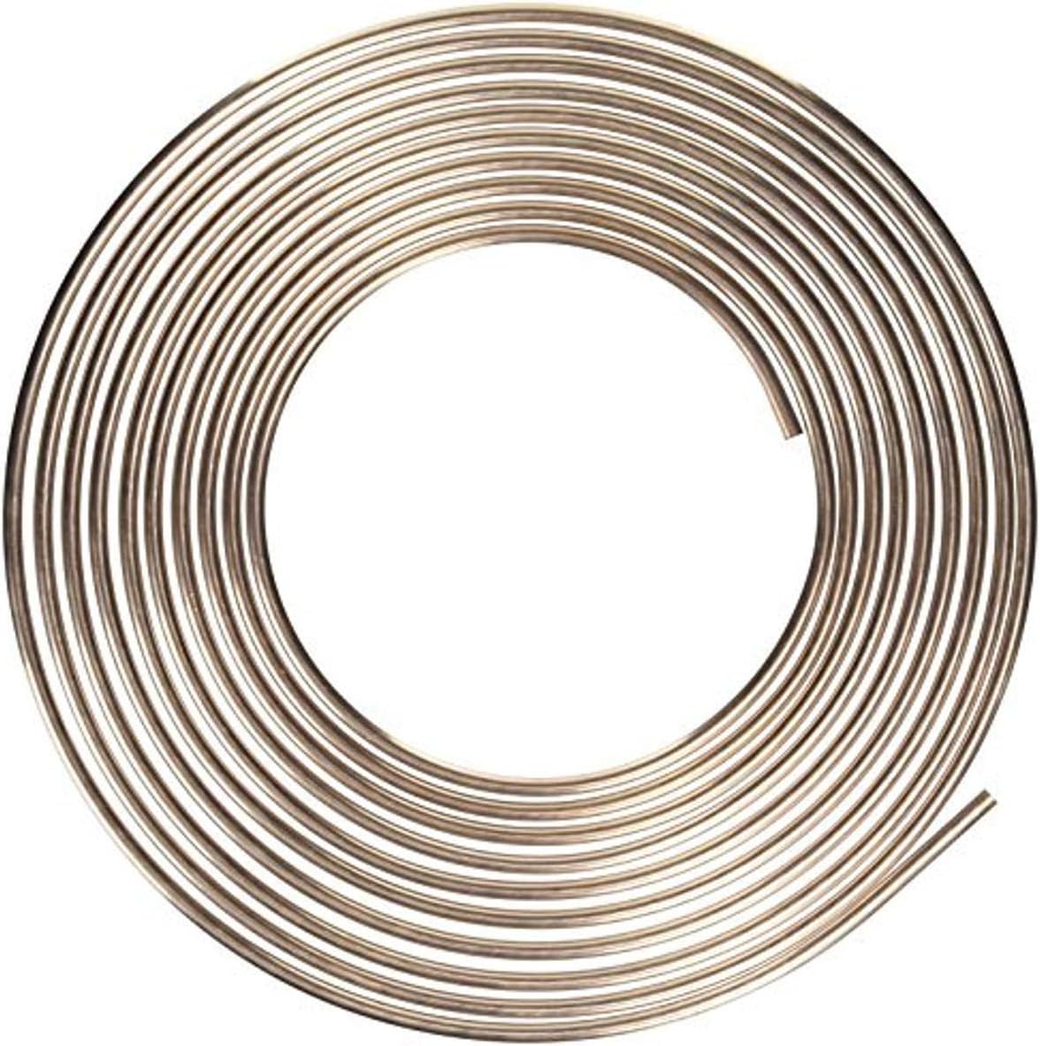 Nickel/Copper Brake Line Tubing Coil, 1/4" x 25' (CNC-425)