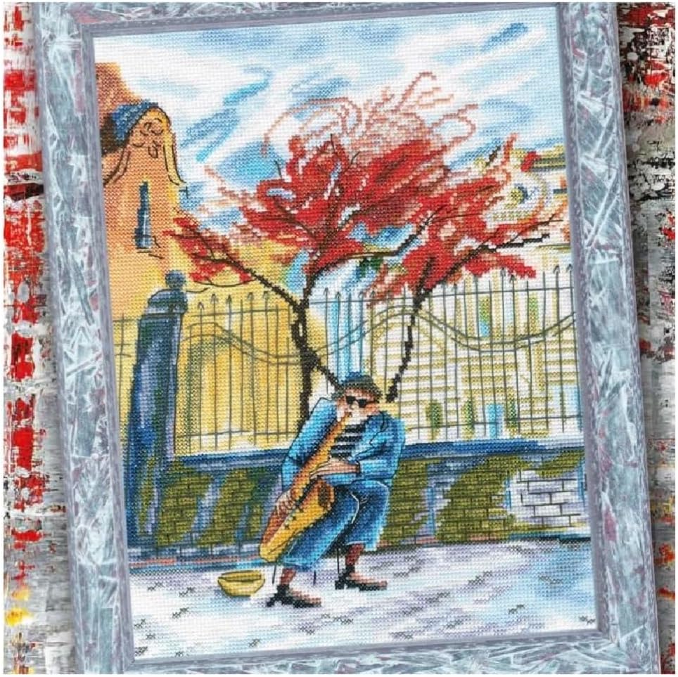 RTO Cross Stitch Embroidery Kits for Adults People, Urban Sketches - Vienna 22x29cm/8.7x11.4 14CT