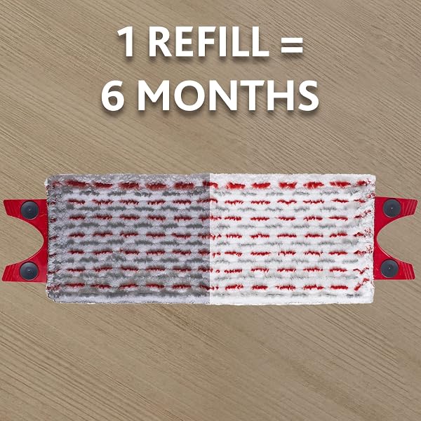 Vileda Ultra max Recharge 2en1 Microfibre, Blanc et Rouge, 1 Unité (Lot de 1) - 3
