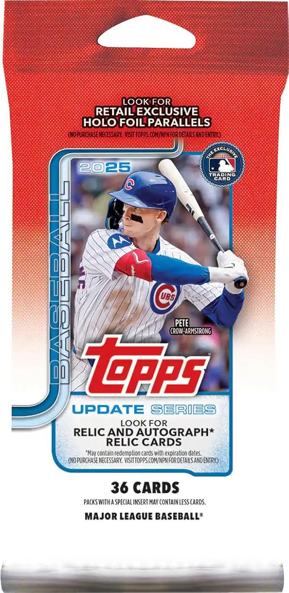 2025 Topps Update Series Baseball Fat Pack 36 tarjetas totales