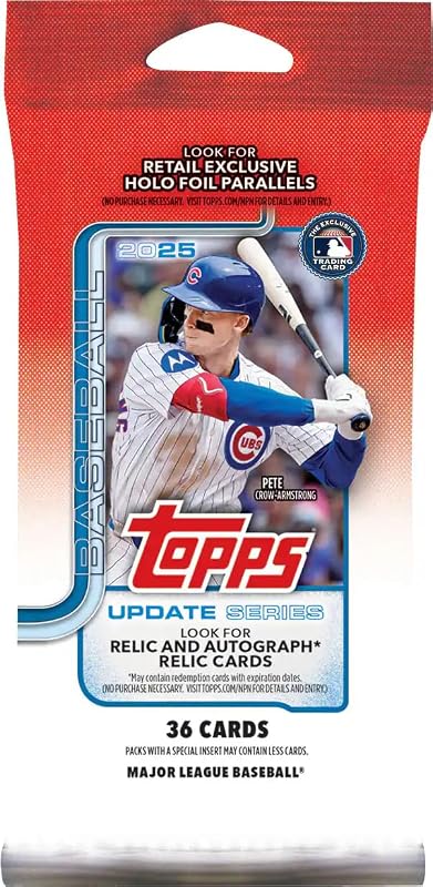 2025 Topps Update Series Baseball Fat Pack 36 tarjetas totales