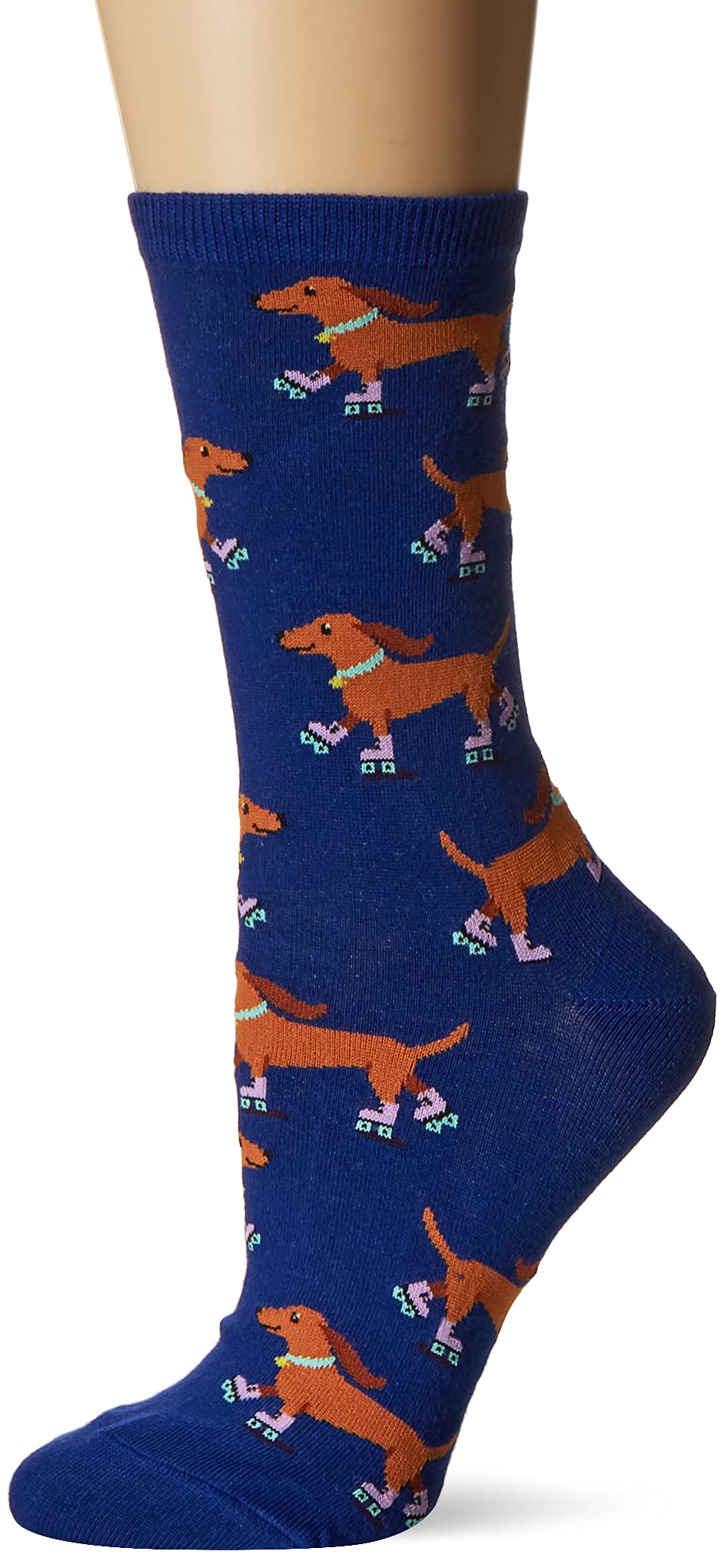 Hot Sox Women's Fun Dog Lovers Crew Socks-1 Pair Pack-Cool & Cute Wordplay Novelty Fashion Gifts
