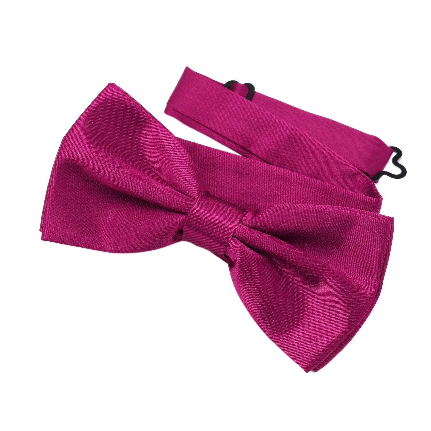 DonDon classy bow tie pre tied and adjustable berry