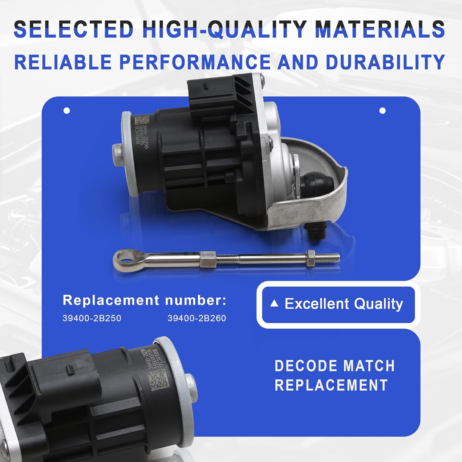 39400-2B250 39400-2B260 Turbo Waste Gate Control Solenoid Valve Electronic Actuator Servo Motor Compatible with 1.6T Hyundai Sonata Tucson Eco