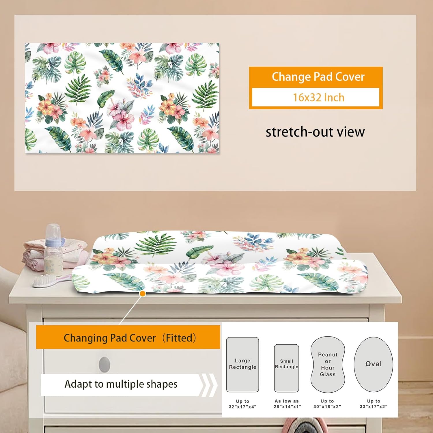 Custom Baby Crib Bedding Set, 4 Pcs Personalized Flamingo Bedding Set with Name, Flannel Blanket Fitted Sheet Pad Cover Rug for Girls Boys New Parents Baby Shower Toddlers Gifts Nursery Decor