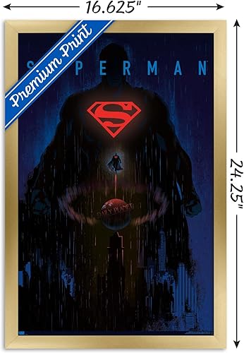 Miniatura 94 de Trends International DC Comics: Dark Artistic - Póster de pared de Superman, 34 pulgadas de largo x 22.4 W, versión premium sin marco