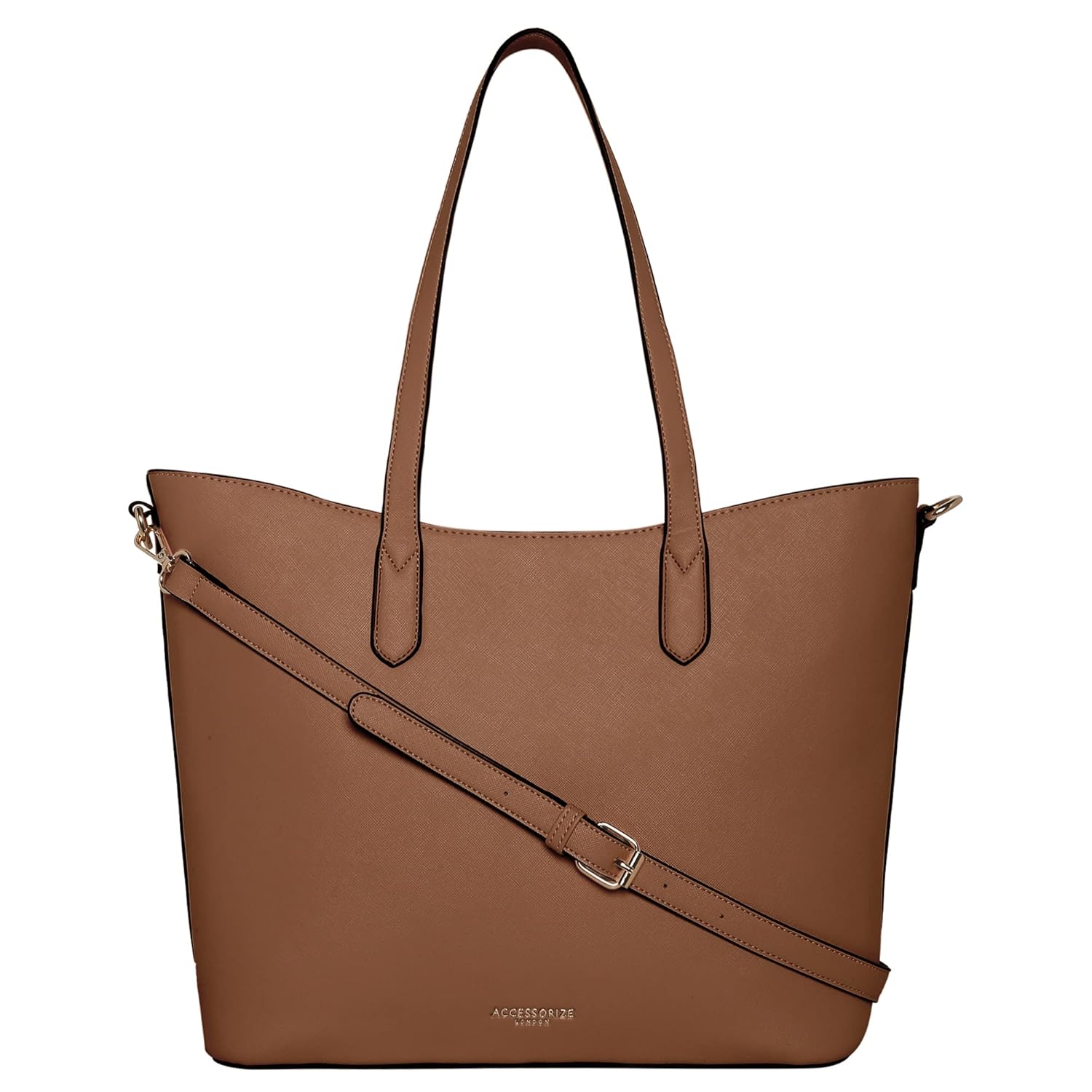 Accessorize London Women’s Daffodil Tote bag with adjustable strap |Fits Upto 14 Inch Laptop | Tote Laptop Bag for Work | Ladies purse | Stylish Shoulder Bag | Gift For Women