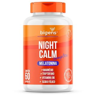 Bigens Night Calm Complex Melatonina — 60 cápsulas