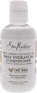 SHEA MOISTURE 100 Percent Virgin Coconut Oil Daily Hydration Conditioner for Unisex, 3.2 Ounce
