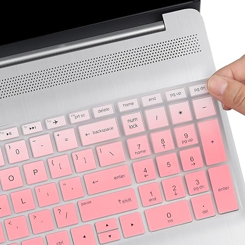 Vista 5 de Cubierta de teclado para portátil de 15.6 HP 15-dw 15-dy 15-ef 15-da/db/bs 15-dy5033dx 15-dy5073dx 15-dy5113dx dy2073dx 15-dw3033dx 15-ef2130wm Rosa
