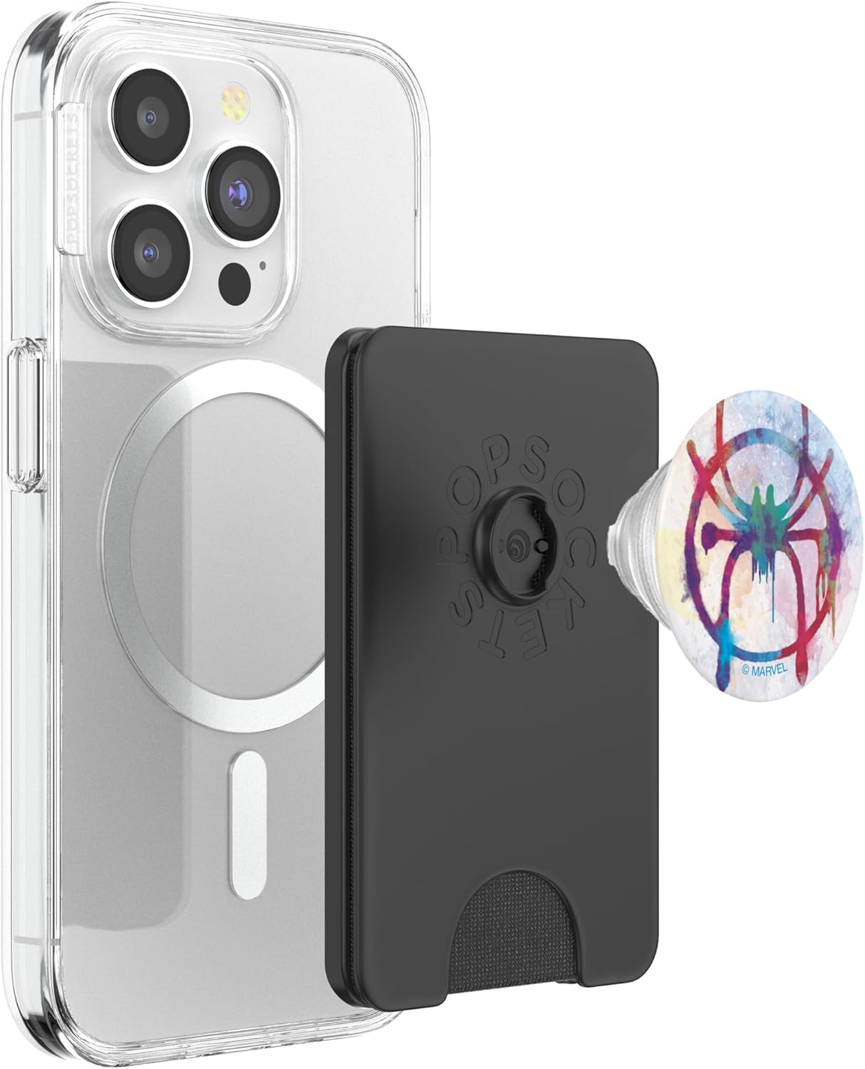 Marvel Spider-Man Into the Spider-Verse Watercolor Icon PopSockets PopWallet for MagSafe
