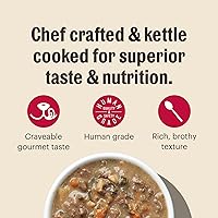 Vista 4 de The Honest Kitchen One Pot Stews: Estofado de salmón y pollo a fuego lento con arroz integral y brócoli Alimento húmedo para perros, 10.5 oz x6