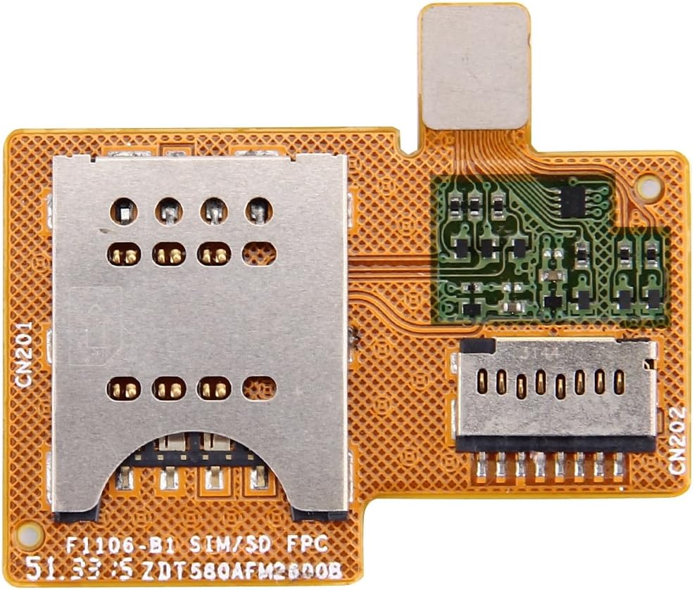 Yantopment LCD screen Flex Cable Replacement SIM Card Flex Cable for Sony Xperia miro / ST23 lcd