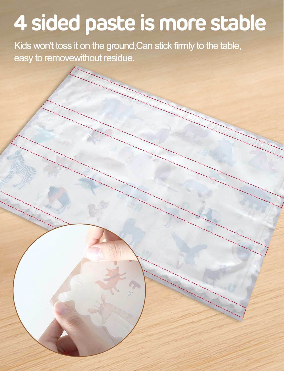 45 Pack Sticky Disposable Placemats for Baby & Toddlers,Toddler Placemat 12"x18" Kids Table Mat for Party, Picnic Table, Restaurants Dining Table Travel Essentials for Toddlers with 5 Designs