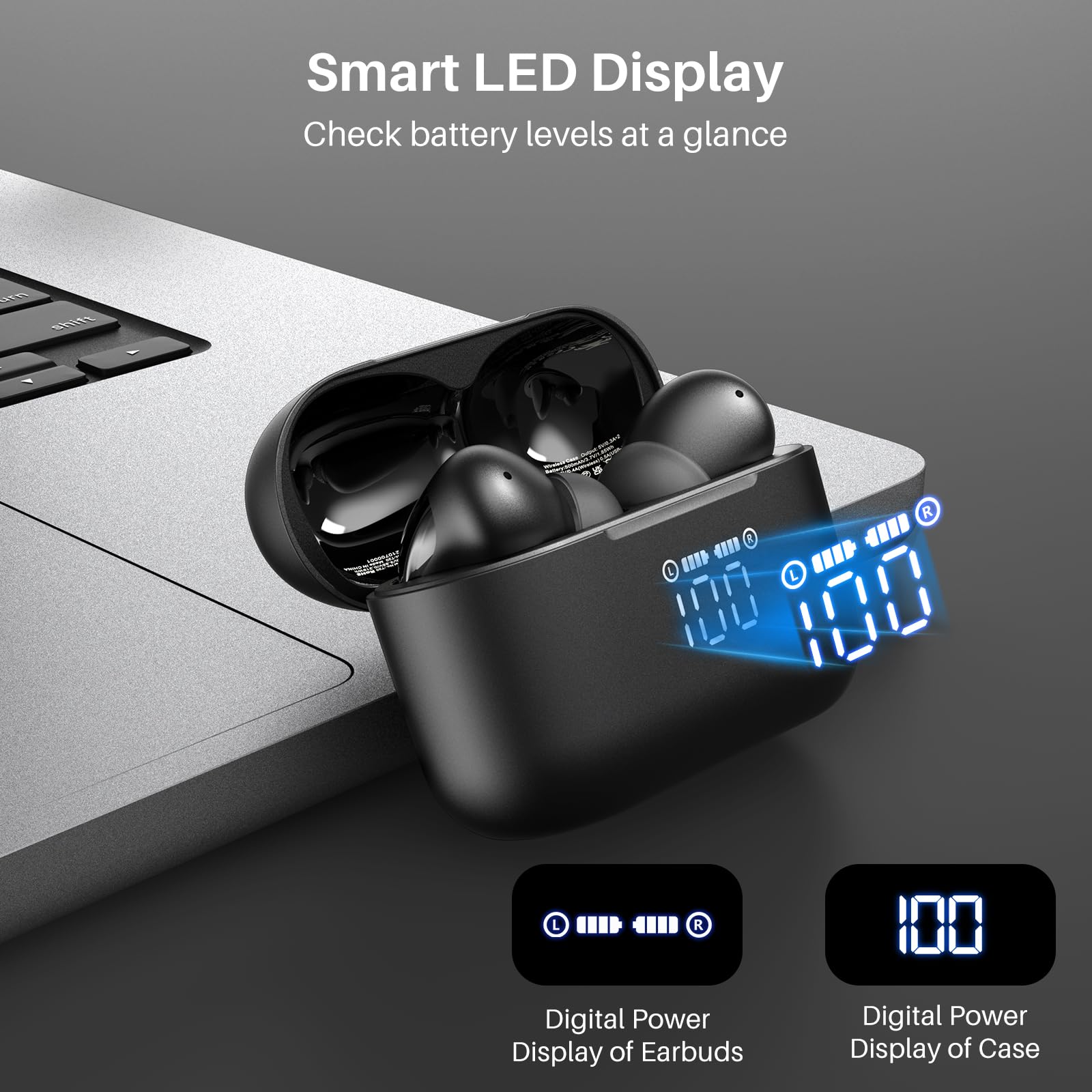 TOZO T20 Wireless Earbuds - 97H Playtime! -3