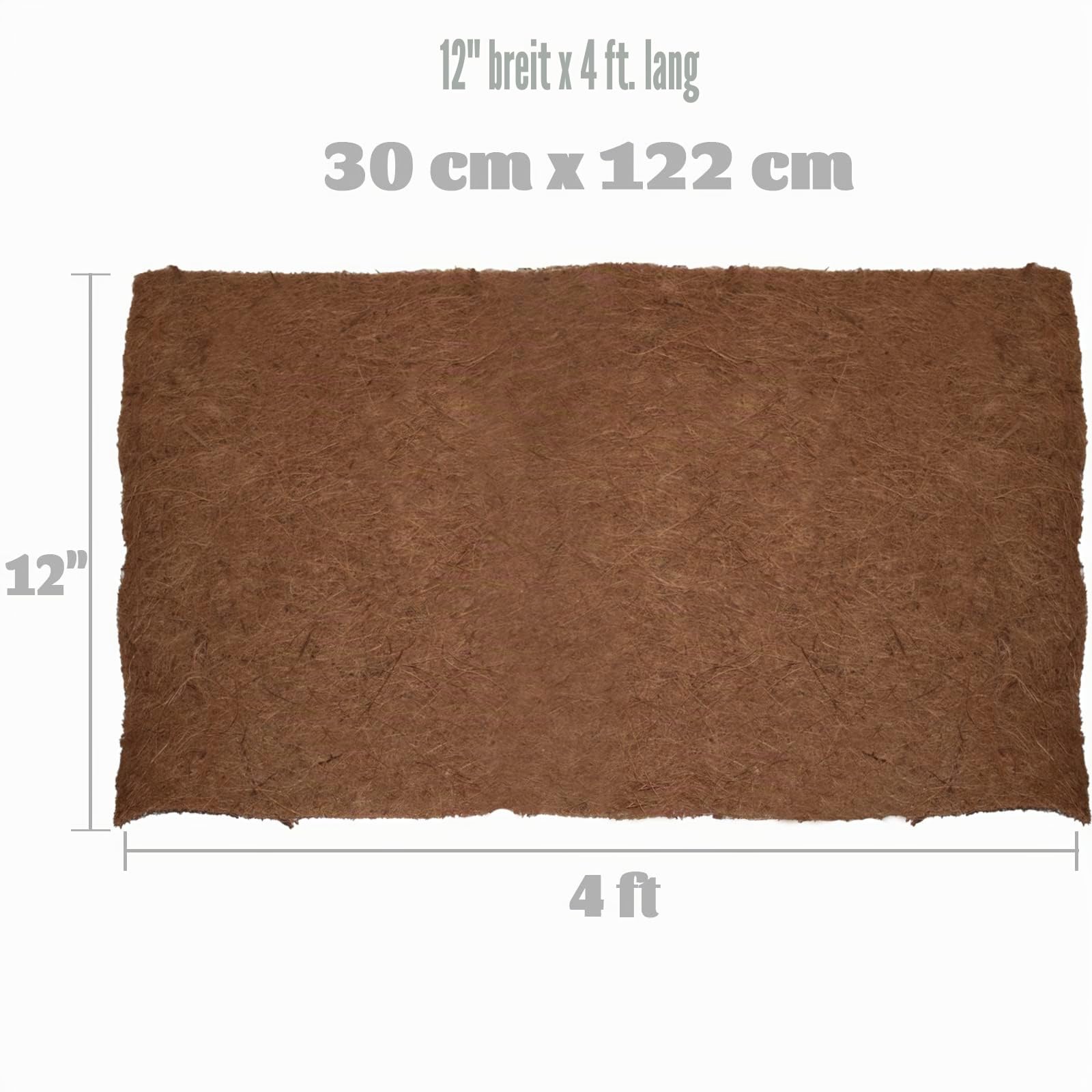 MIOHNAN Natürliche Kokosmatte Winterschutz für Pflanzen, Kokosfaser Liner, Kokosscheibe Pflanzenschutz Winter für Kübelpflanzen (30 cm x 120 cm)