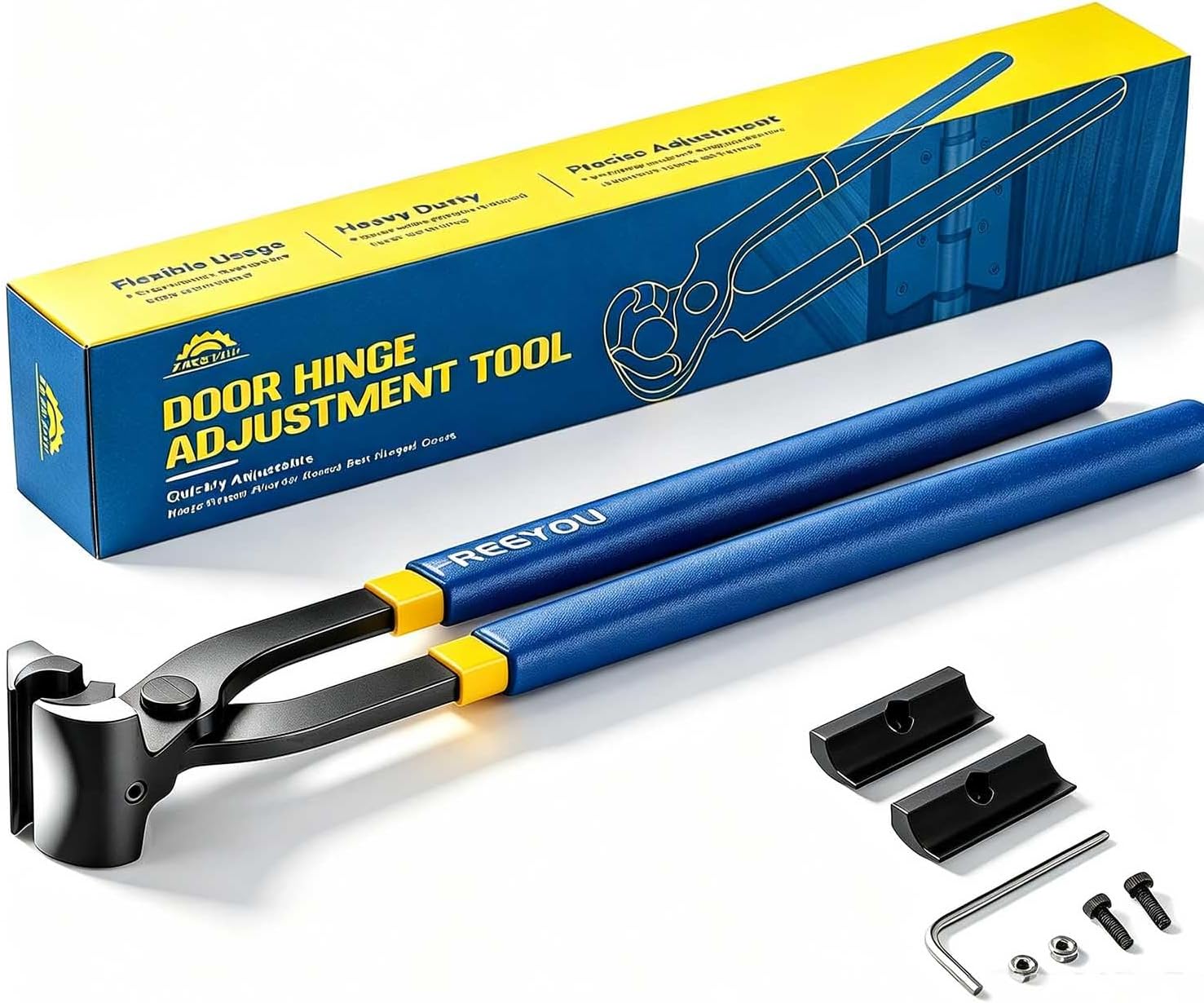 Door Hinge Adjustment Tool for Residential & Commercial Doors | Door Hinge Gap Repair Pliers for Pin-and-Barrel Hinges(Butt Hinge,Flag Hinge,etc.),Hinges Alignment Tool.
