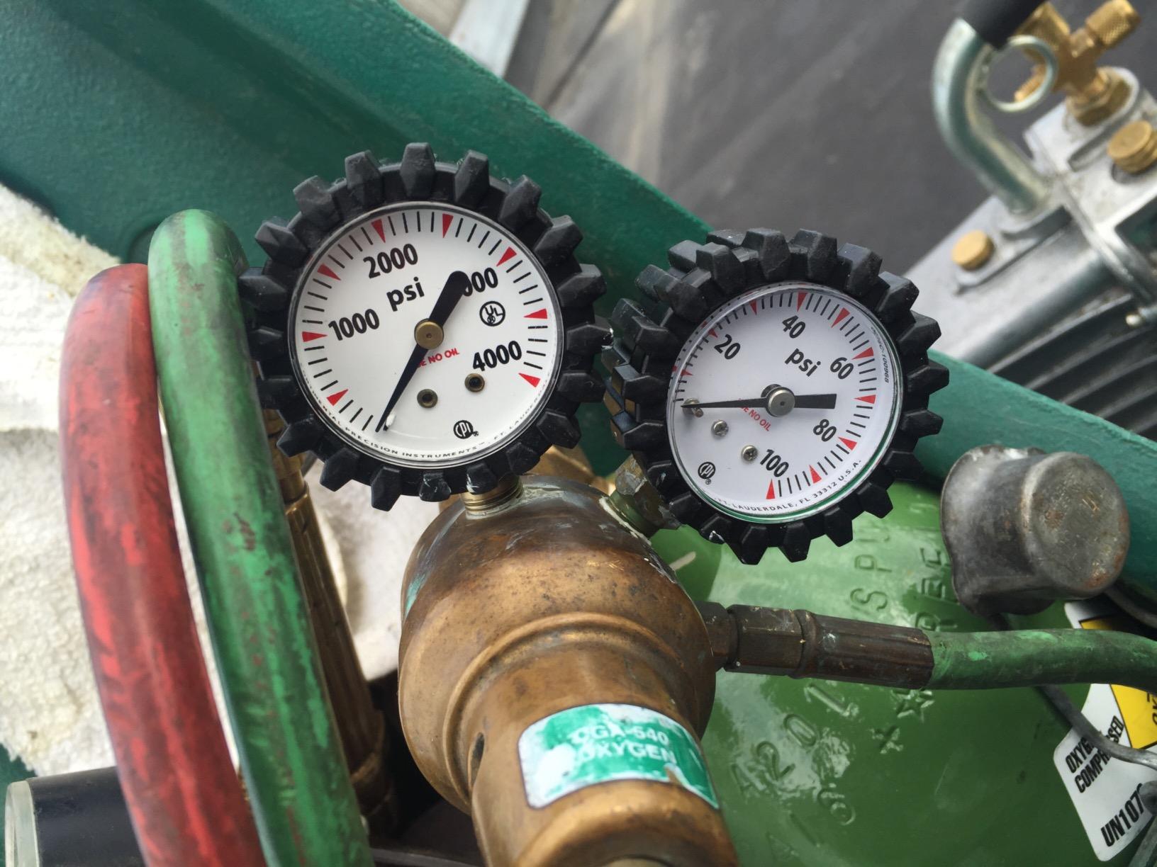 Uniweld G8SD Replacement Gauge – 0-600 PSIG Nitrogen Regulator Gauge For HVAC & Brazing Supplies