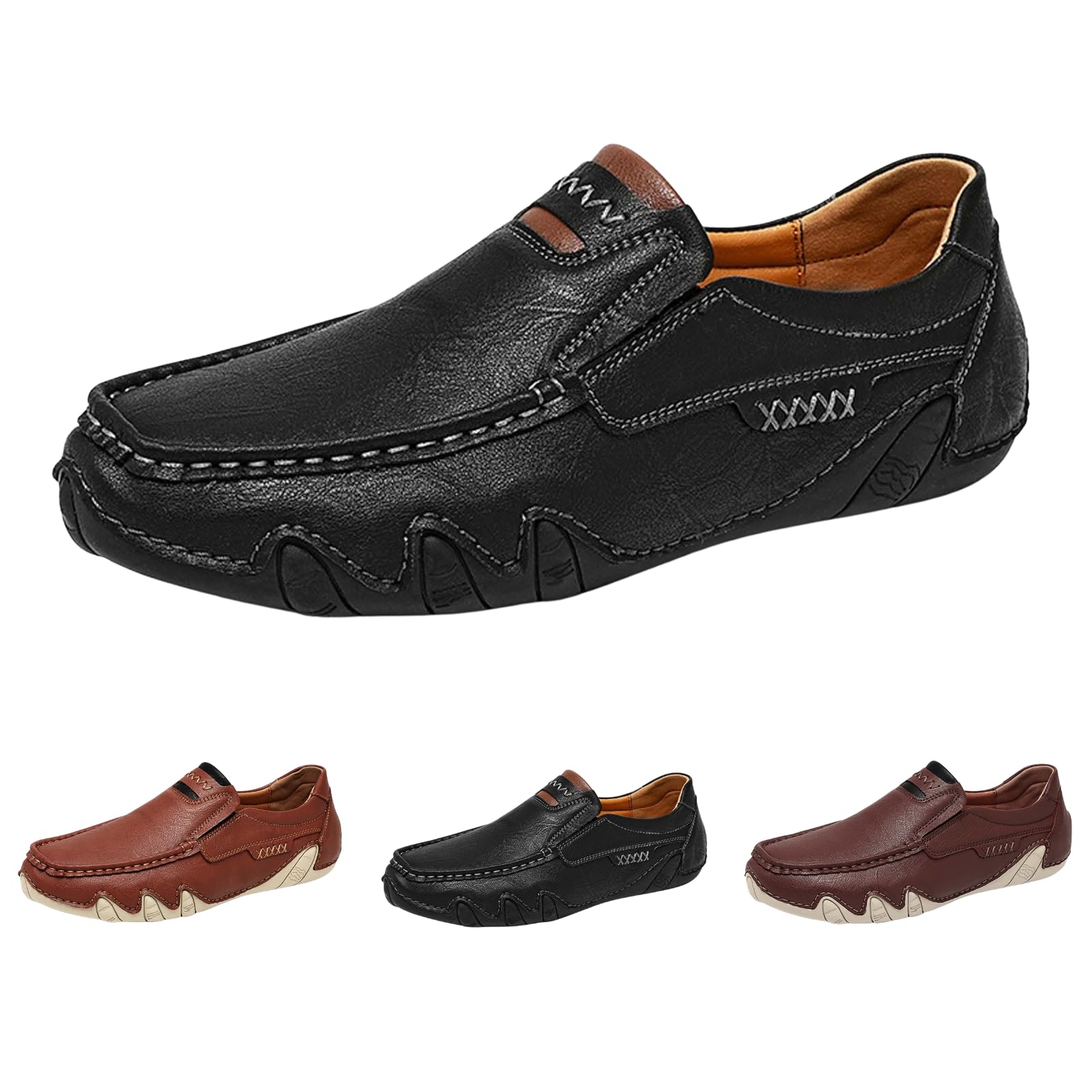 Mocasines cómodos de piel para evitar el cansancio en bodas y diario 8