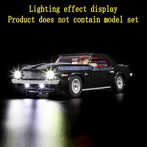Miniatura 5 de Kit de luces LED compatible con Lego Chevrolet Camaro Z28 - Juego de iluminación para modelo Creator 10304 (modelo no incluido)
