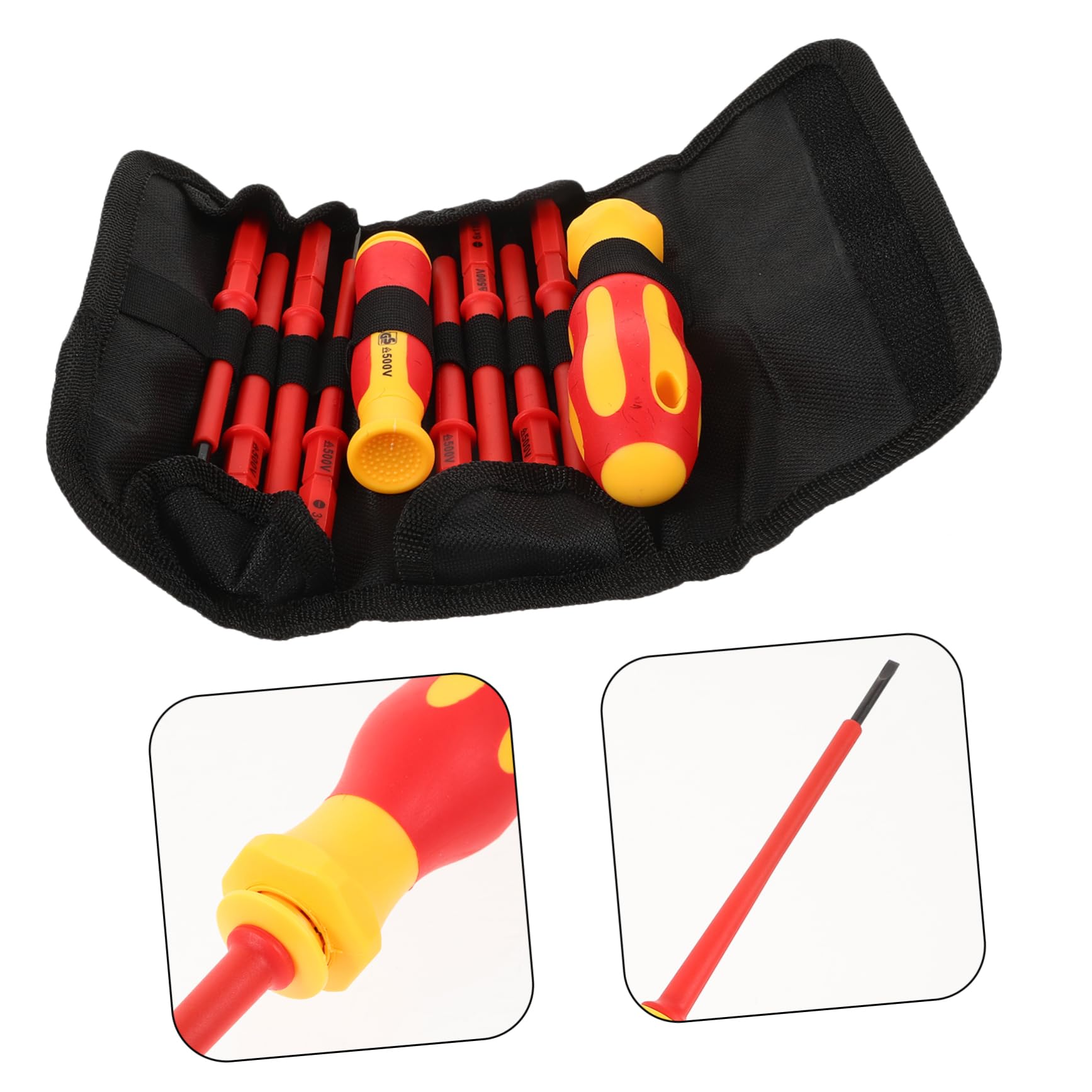 Artibetter 5sets Cacciaviti Isolati Per Elettricista Kit Completo Di Cacciaviti Precisione Per Lavori Elettrici Sicurezza Garantita Strumenti Professionali e Durevoli Per Riparazioni e