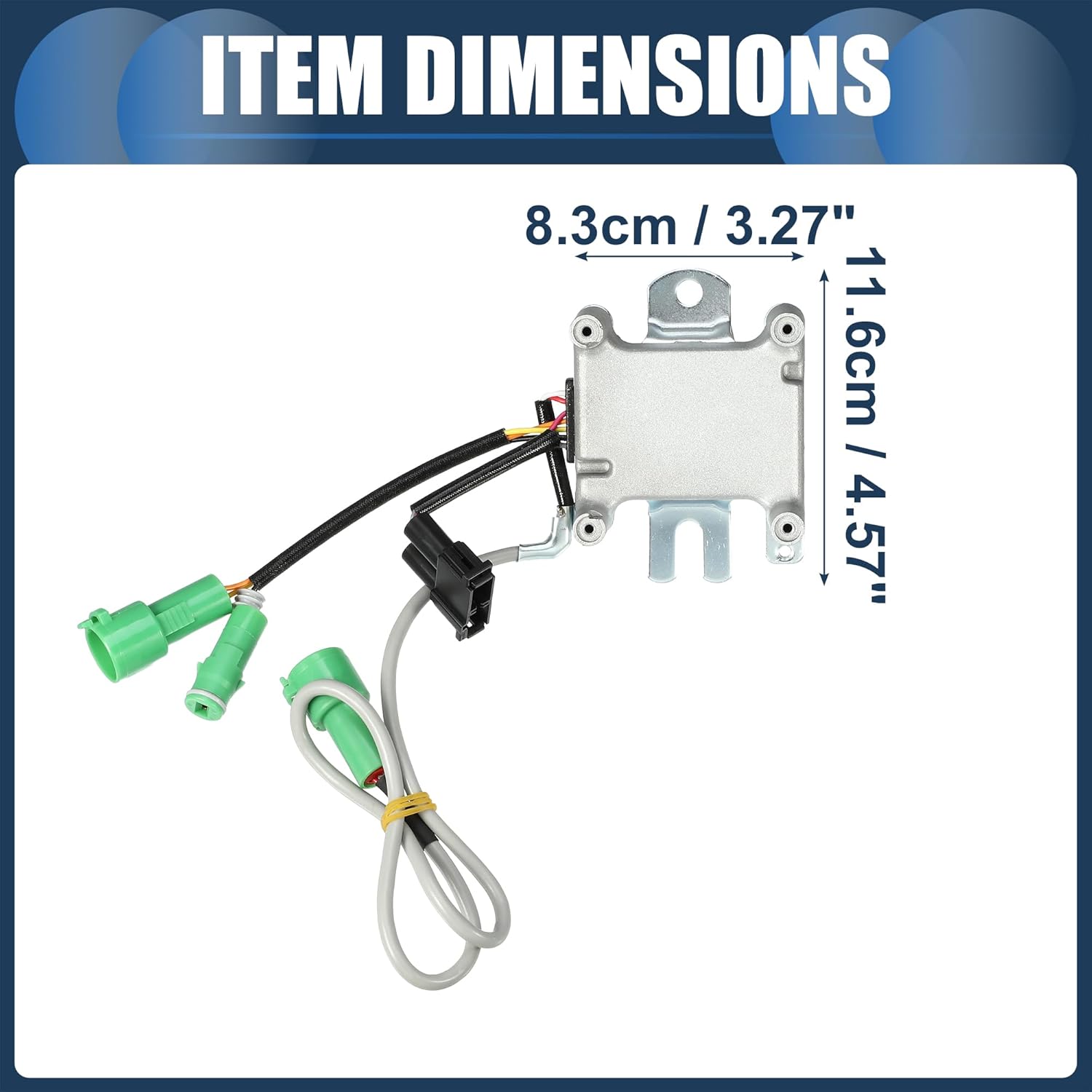 Ignition Control Module, Inner Ignition Module Control Unit No.8962035200 for Toyota Pickup Truck Hilux 4Runner 22R 1984-1988 ABS Silver Tone, 1 Pc