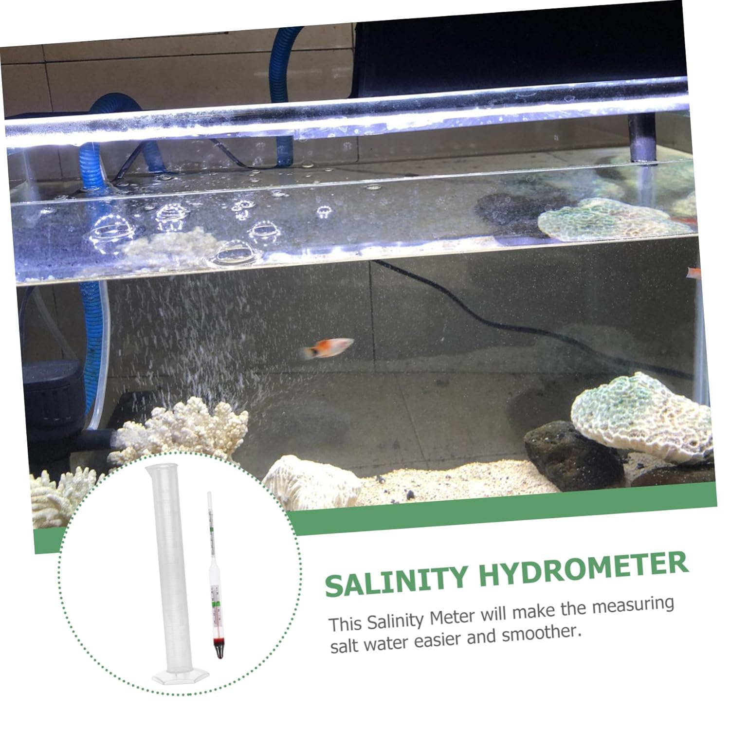 5sets Hydrometer Water Salimeter Tester Tool for Accurate Salt Levels Aquariums Professional Density Measurement Box