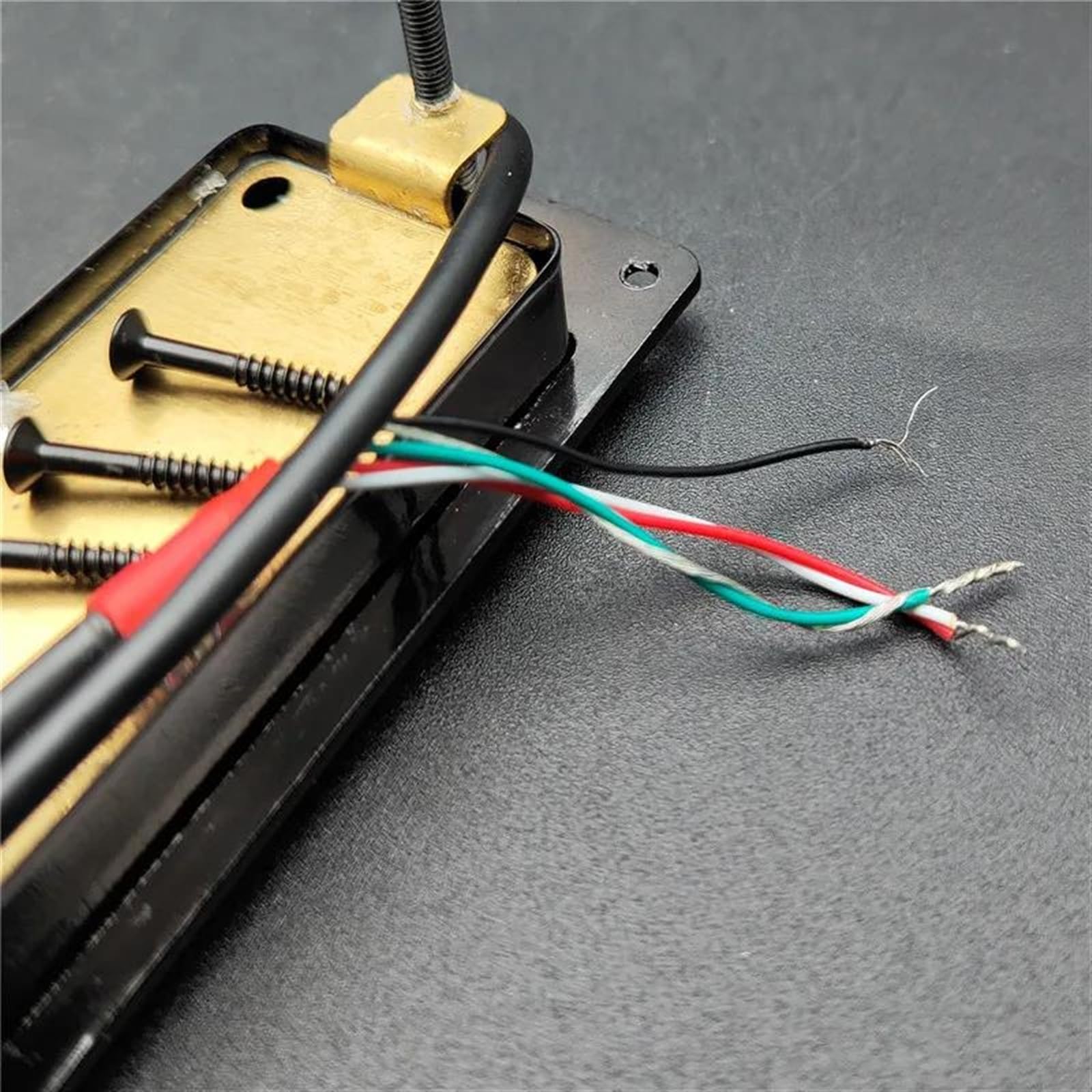 Piezas Y Repuestos Para Guitarras Eléctricas Pastilla Para Guitarra Eléctrica Mini Humbucker Sellada Con División De Bobina De Mástil Y Puente Para Guitarra LP, Negra, Cromada Y Dorada, 68 X 29 Mm(2PC
