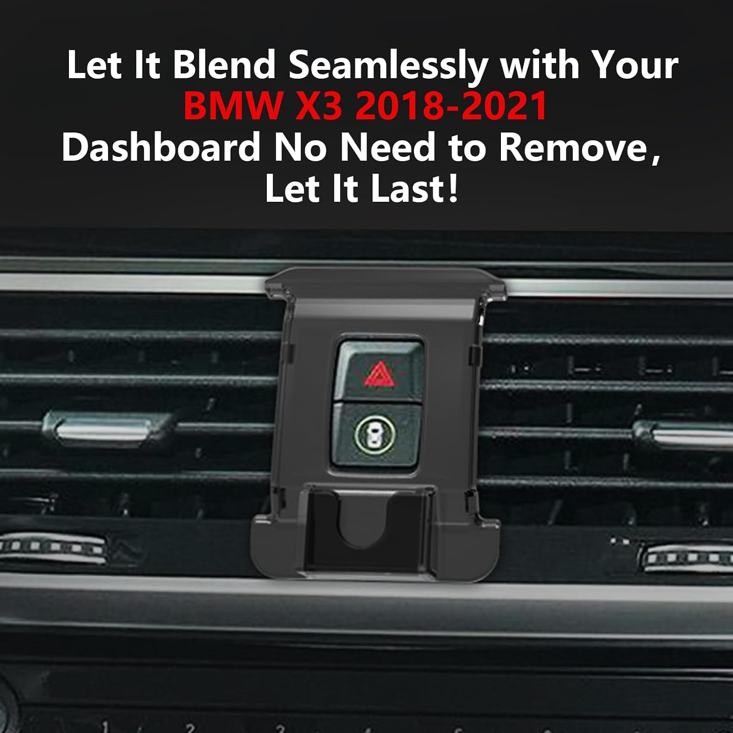 CLEC for BMW X3 2018-2021 Magnetic Wireless Charger Car Phone Holder Mount Custom Fit for BMW Car Accessories 15W Fast Charging Car Phone Holder Wireless Charger