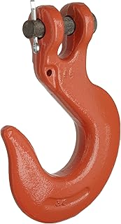Campbell 476-A Drop-Forged Alloy Steel Clevis Slip Hook, Painted Orange, 3/8