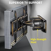 Alphamount forgó TV tartó 37-80 colos tévéhez, dönthető fali konzol 45 kg-ig 3
