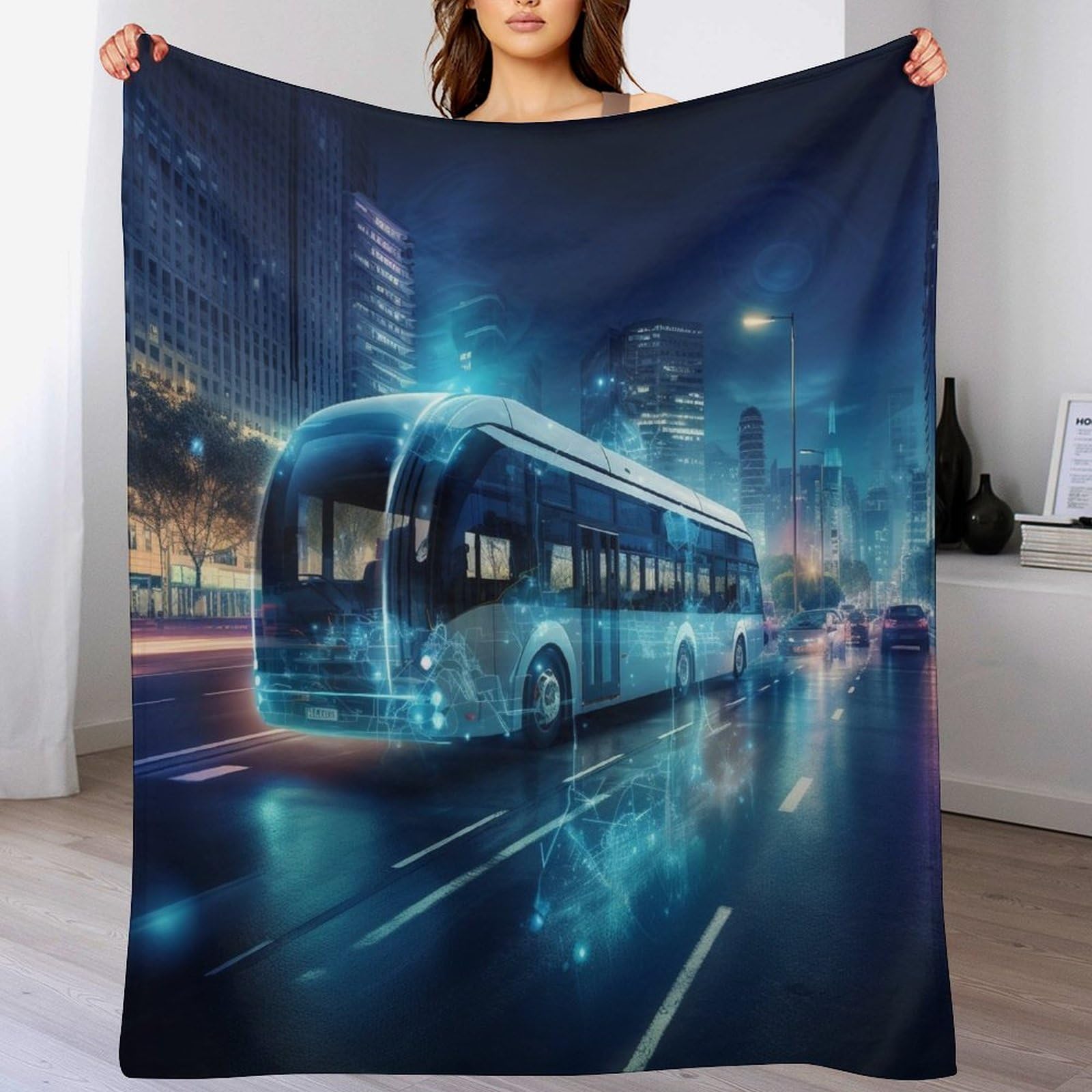 Couverture Polaire Flannel Chaude pour Canapé sans Transpirer Moelleux