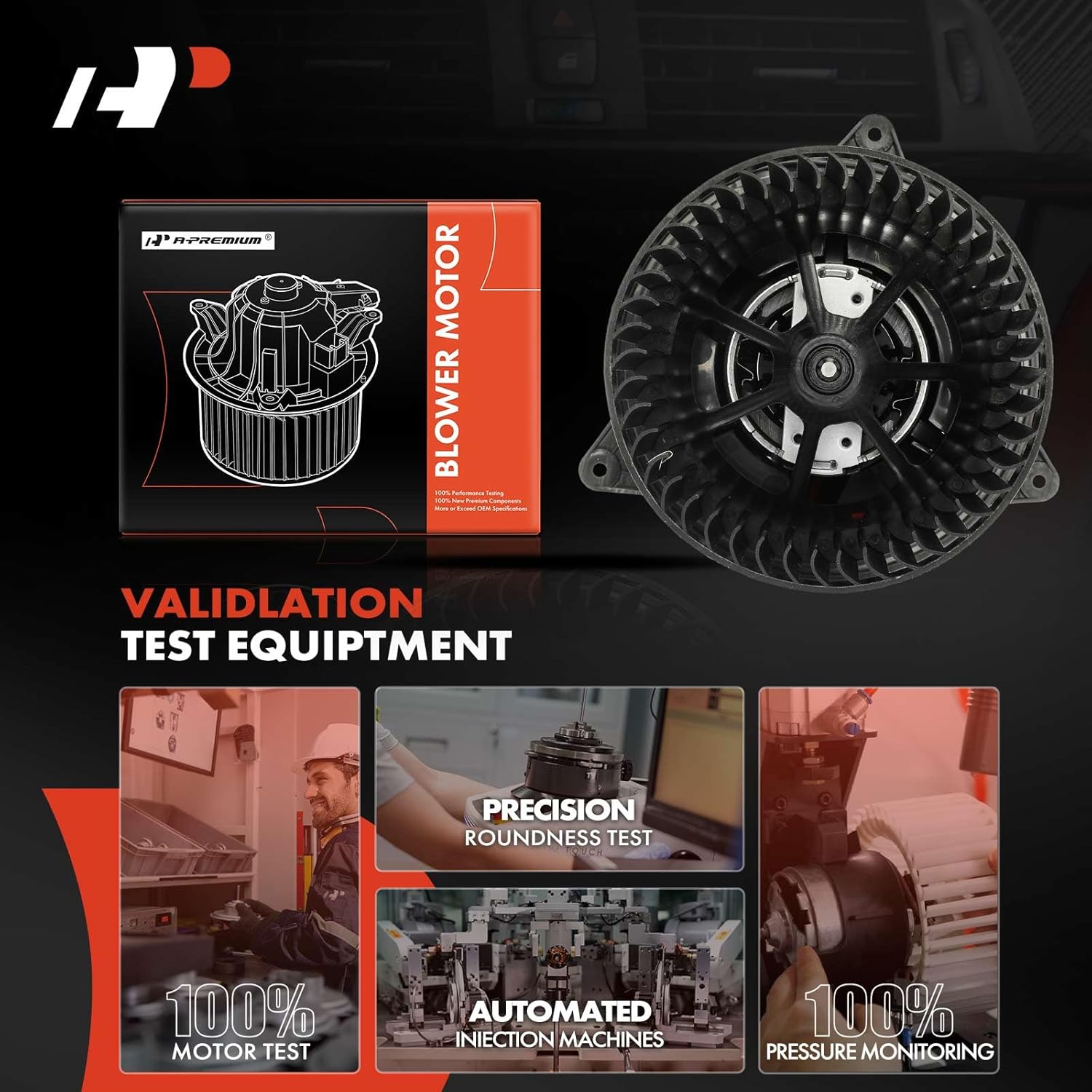 A-Premium Front HVAC Heater Blower Motor Compatible with Ford Focus 2000-2007, Transit Connect 2010-2013