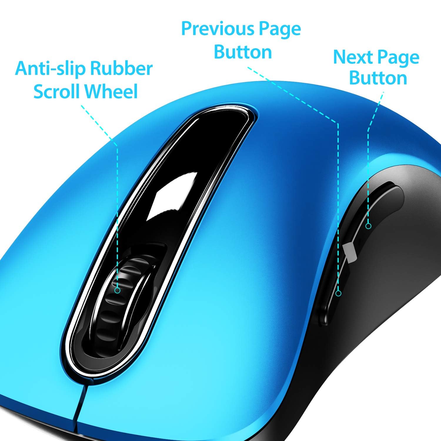 Amazon.com: memzuoix 2.4G Portable Wireless Mouse, 1400 DPI Mobile