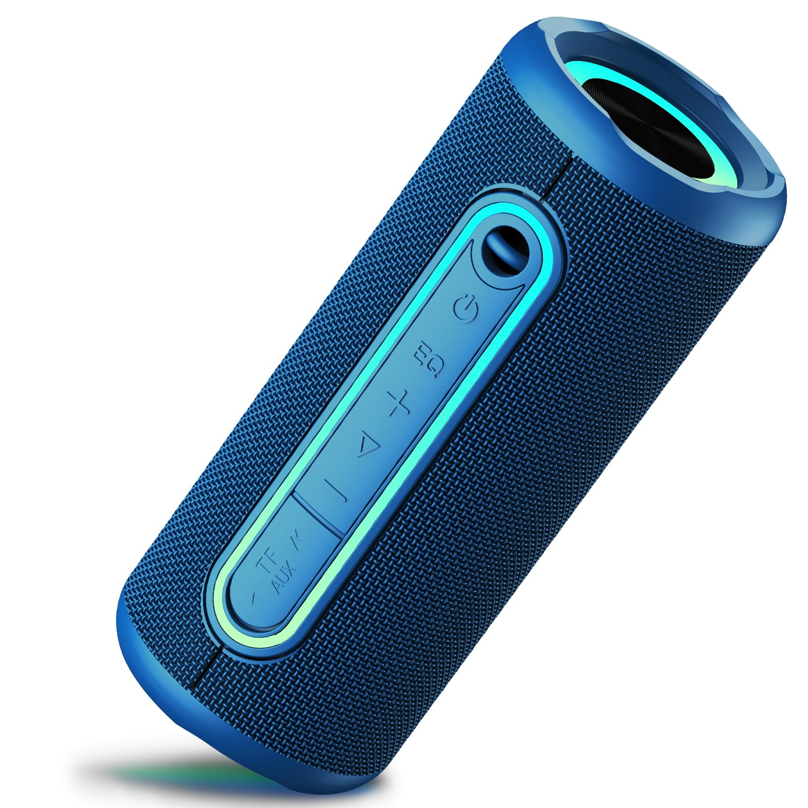 Cassa Bluetooth Portatile Potente, Altoparlante Bluetooth con 3 EQ Modalità, IPX7 Speaker Bluetooth 5.4 Accoppiamento TWS, 24H di Autonomia con 3 Luci RGB Regolabili, Supporto Micro-Con, AUX, TF