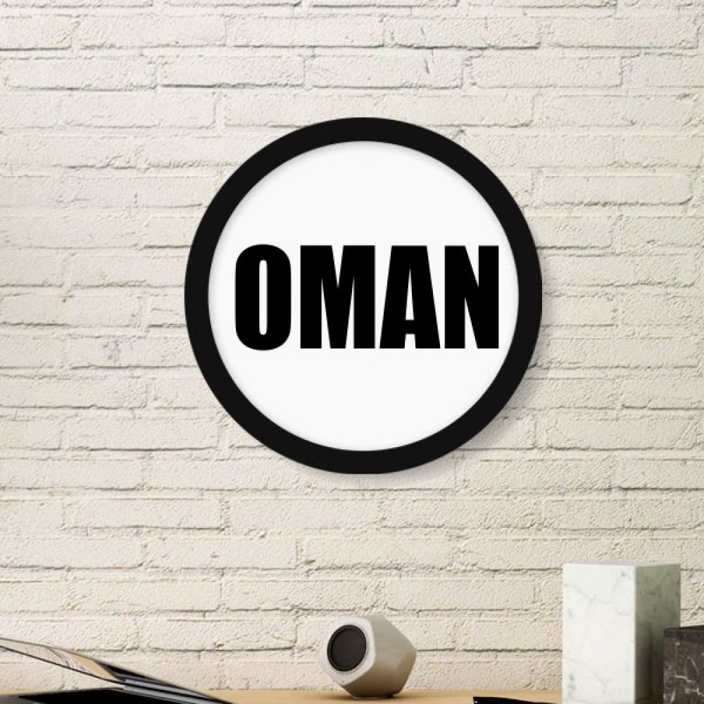 Cadre photo rond en bois peinture d'art Oman, l'idée cadeau idéale