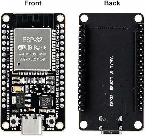 3 PCS ESP32 Development Board USB Type C, 2.4GHz Dual Mode WiFi+Bluetooth Dual Core Microcontroller for Arduino IDE, Support MicroPython, NodeMCU, AP/STA/AP+STA, CP2102 Chip