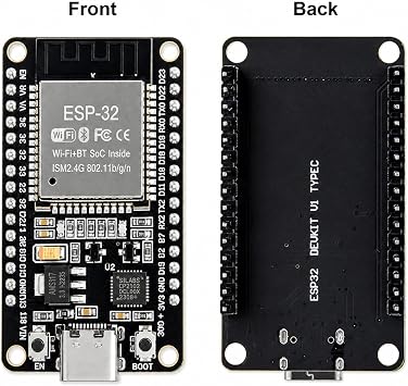3 PCS ESP32 Development Board USB Type C, 2.4GHz Dual Mode WiFi+Bluetooth Dual Core Microcontroller for Arduino IDE, Support MicroPython, NodeMCU, AP/STA/AP+STA, CP2102 Chip