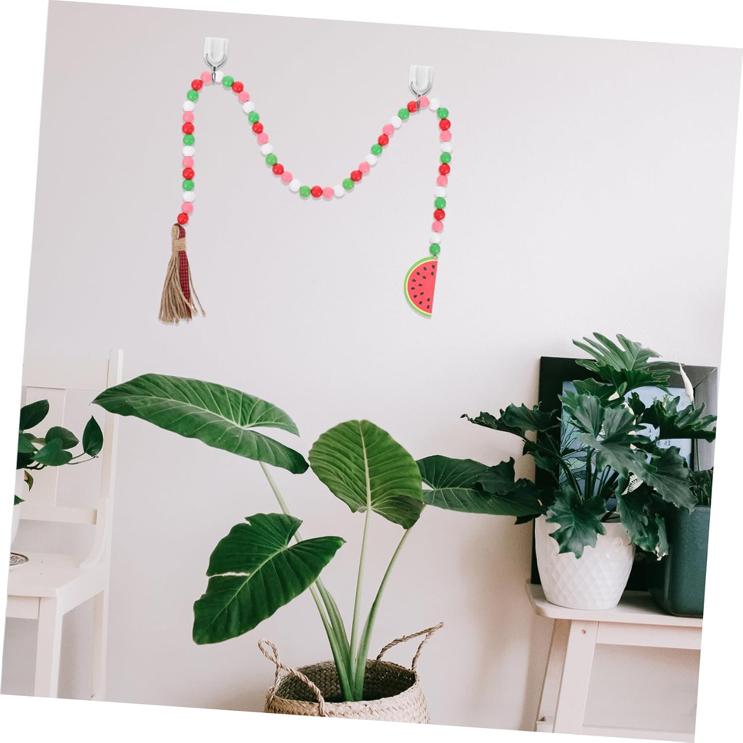 Summer Decor Beaded Garland Watermelon Bead Tassel Home Bar Restaurant Decor