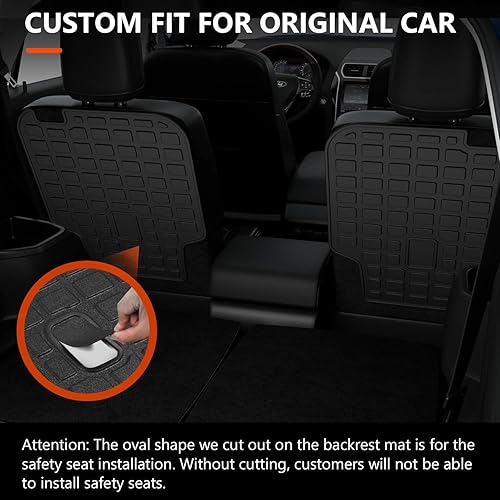 Vista 20 de powoq Tapete de carga compatible con Ford Explorer 2020-2025 de 6 y 7 asientos, tapete de respaldo de TPE para accesorios de Ford Explorer 2020-2022