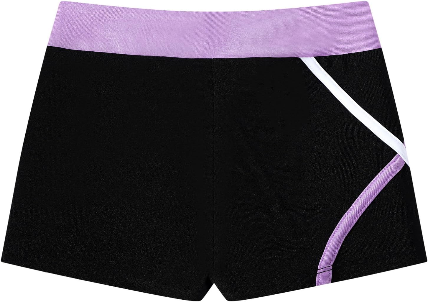 iiniim Girls Stretchy Tight Running Shorts Elastic Waistband for Track Sprint Gym Training