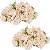 Vista 31 de NUPTIO Esferas de Flores para Centros de Mesa de Boda - 10 Piezas de 15.7 Pulgadas de Diámetro, Arreglo de Bolas de Flores Artificiales, Centros