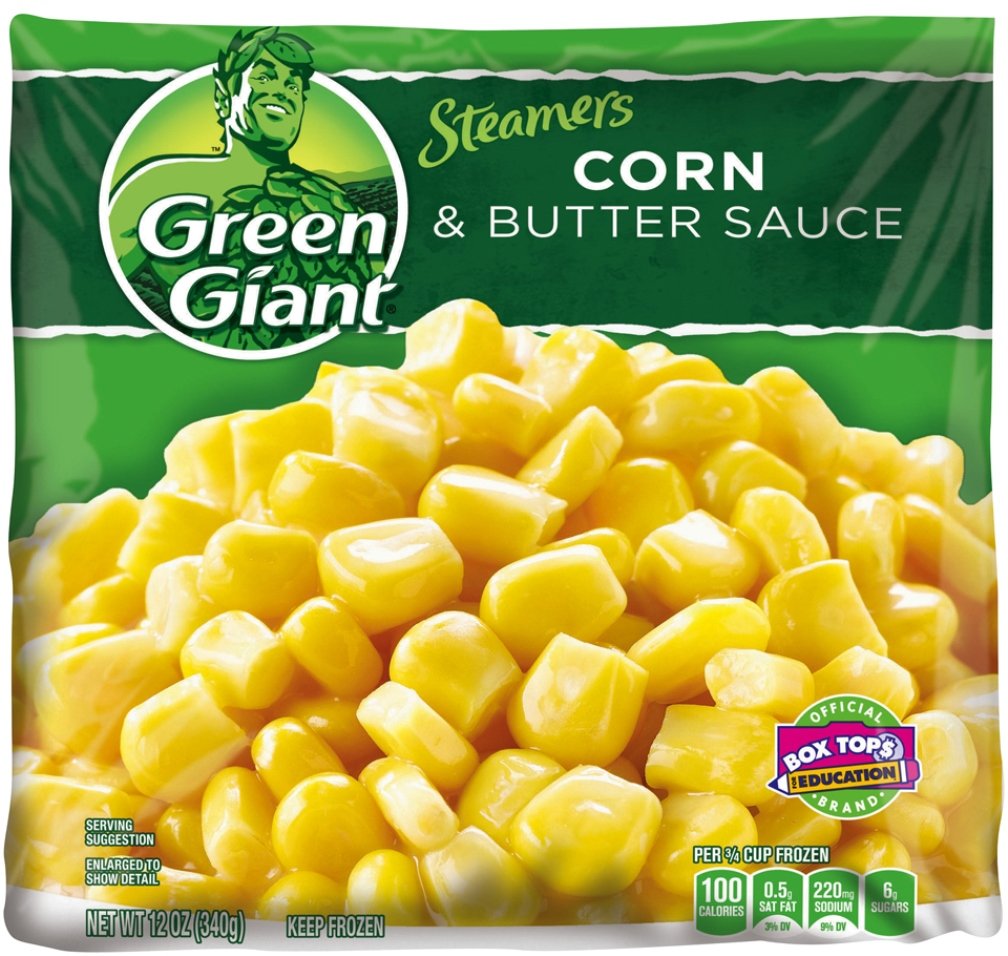 Green Giant Steamers, Corn with Butter Sauce, 12 Ounce (Frozen)