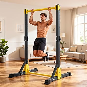 Pull Up Bar Stand,Freestanding Pull-up Bar,Free Standing Pull Up Bar for Home Gym, Pull Up Stand Station 400LBS with 11 Gears Adjustment