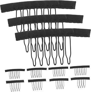 WOONEKY 50pcs Wig Clips and Combs for Secure Wig Caps Hair Fasteners for Lace Front and Extensions Breathable Design for Easy Styling and Comfort