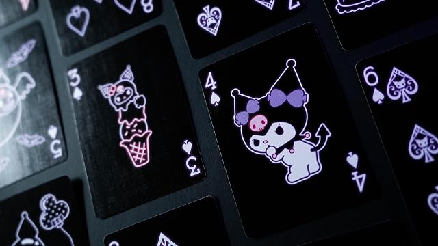 Foto 5 de 6 de Bicycle Kuromi Sanrio - Cartas de Juego, Negro, Rosa y Morado, 1 baraja
