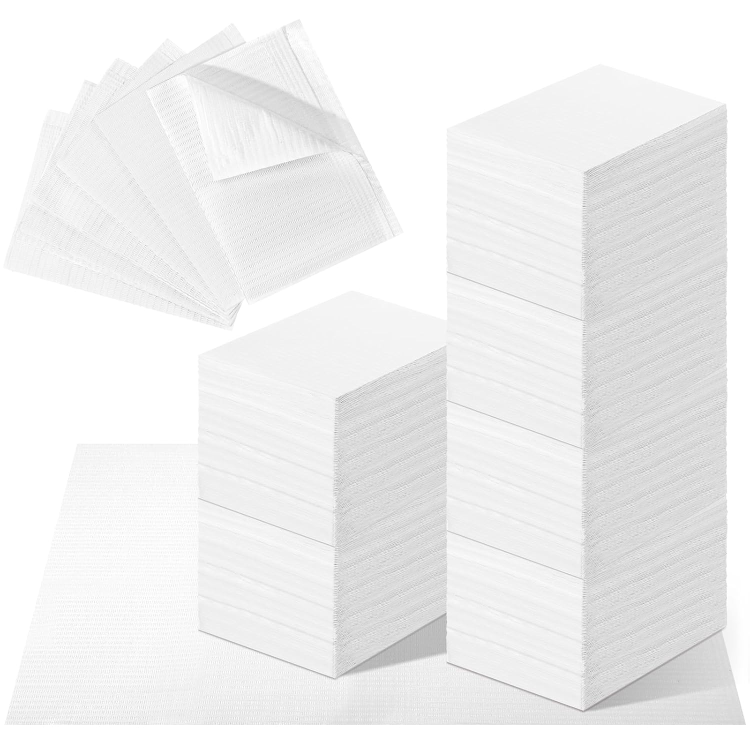 Jetec 360 Pcs Disposable Dental Bibs Sheets Nail Art Mat 3 Ply Waterproof 13'' x 18'' Clean Pads Tattoo Tray Cover(Multicolor)