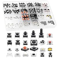 Vista 9 de QTETAK - Juego surtido de 200 piezas de 10 valores micro momentáneos con botón táctil